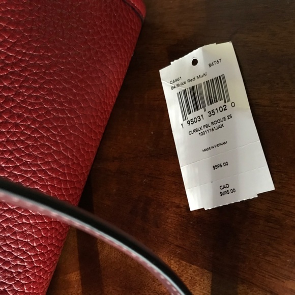 Coach Rogue 25 Brick Red Multi - Picture 4 of 5